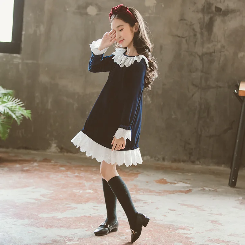 Платье для девочек осенне-зимние платья принцессы 2021 детская одежда детские Vestido