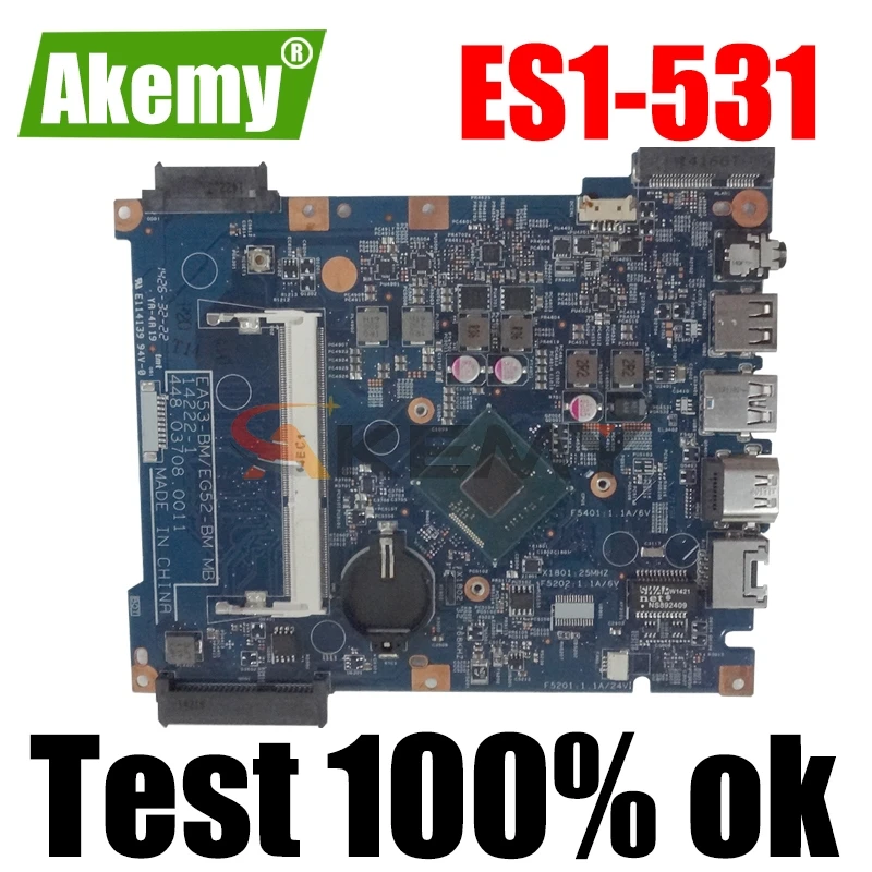

Для NBMZ811002 макро Acer Aspire ES1-531 Extensa 2519 Packard Bell Easynote TG81-BA Dominno_BA 448.05302.00118 материнская плата