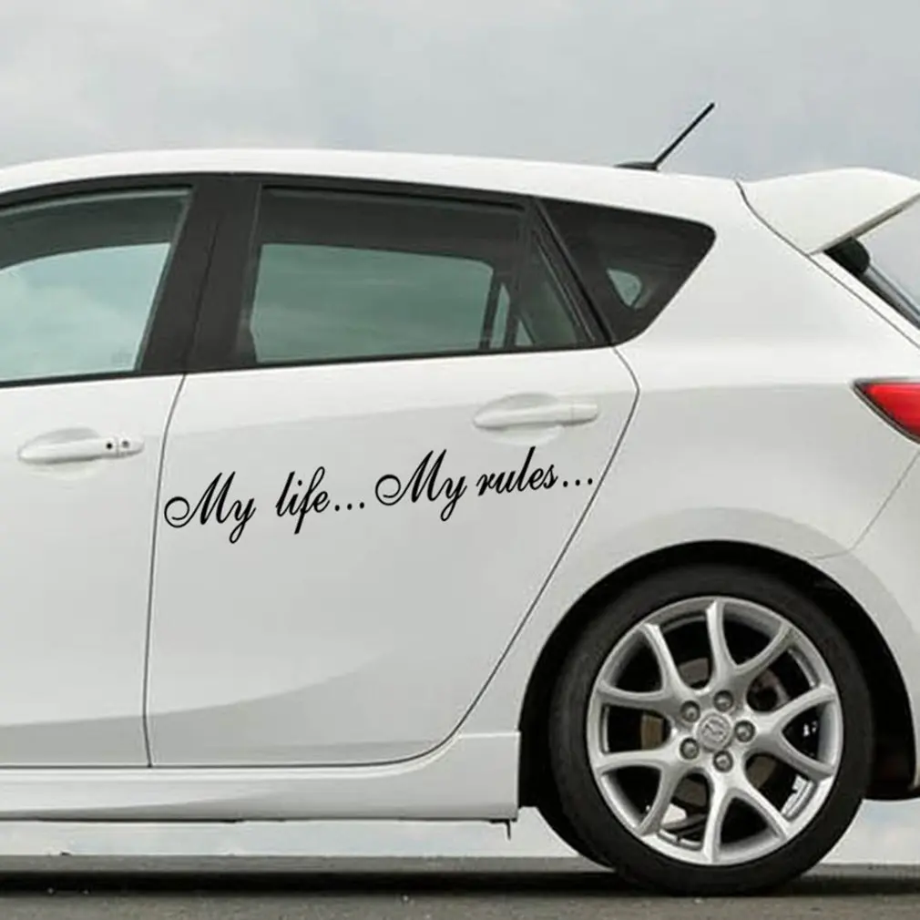 Водонепроницаемая наклейка с буквенным принтом на автомобильное окно кузов