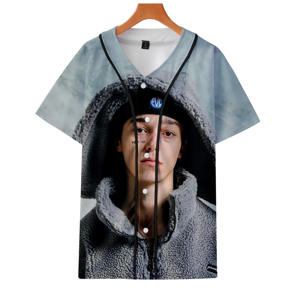 Повседневная крутая Бейсбольная Футболка с 3D принтом для мужчин и женщин летняя