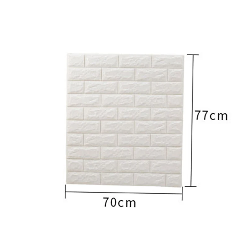 

10 PCS Foam 3D Tile Brick Wall Sticker Self-Adhesive DIY Wallpaper Panels Decor