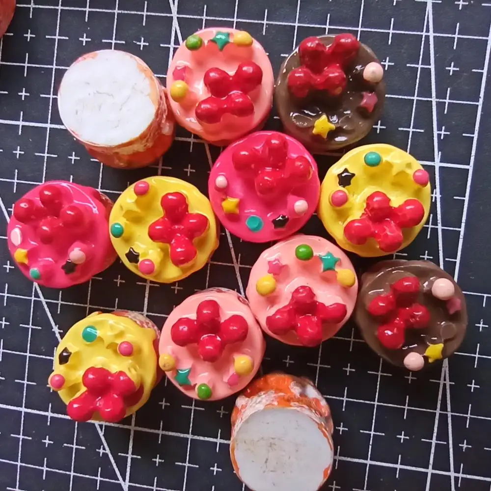 

1 шт./лот, полимерная плоская задняя часть, клубничный торт, конфета, 17 мм, украшение для скрапбукинга, сделай сам, украшение для телефона