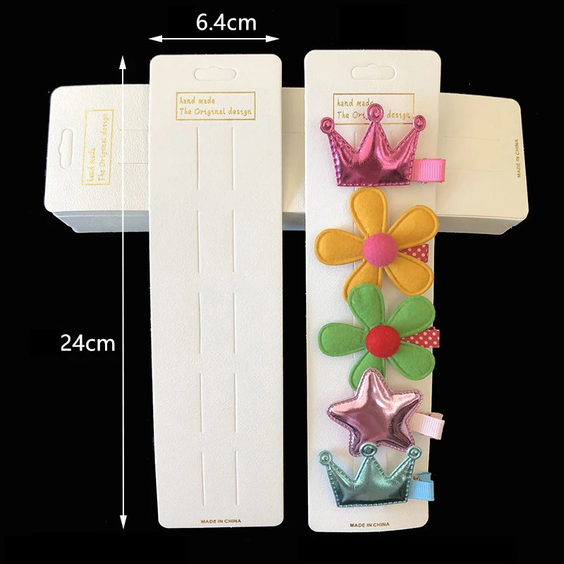 

Карточки для выкладки заколок из бумаги 20 шт