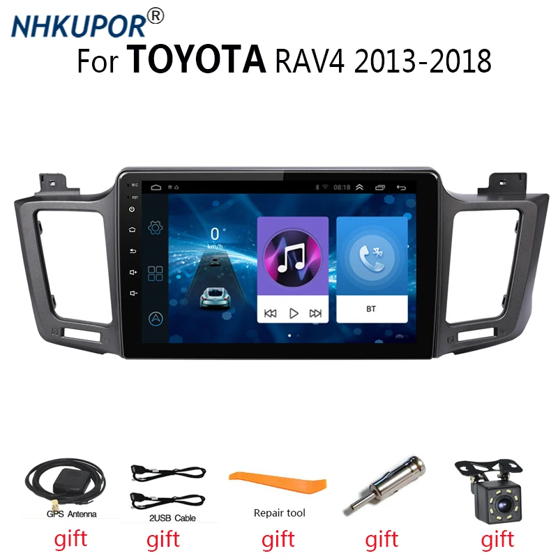 

8-ядерный автомобильный радиоприемник Android для TOYOTA RAV4 2013-2018 Carplay 4G Автомобильный мультимедийный плеер GPS-навигация 2din Авторадио головное уст...