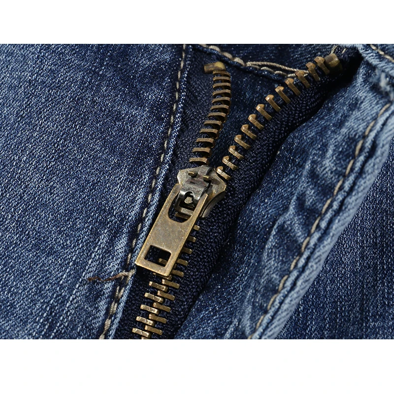 Мужские рваные джинсы KSTUN синие ультратонкие стрейч с потертостями облегающие в