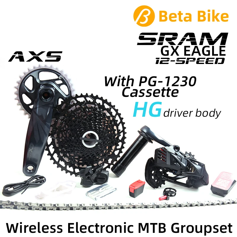 

SRAM GX EAGLE AXS 12S 12 Speed Derailleur Shifter Electronic Wireless Parts Cassette PG 1230 HG Chain Crankset MTB Bike Groupset