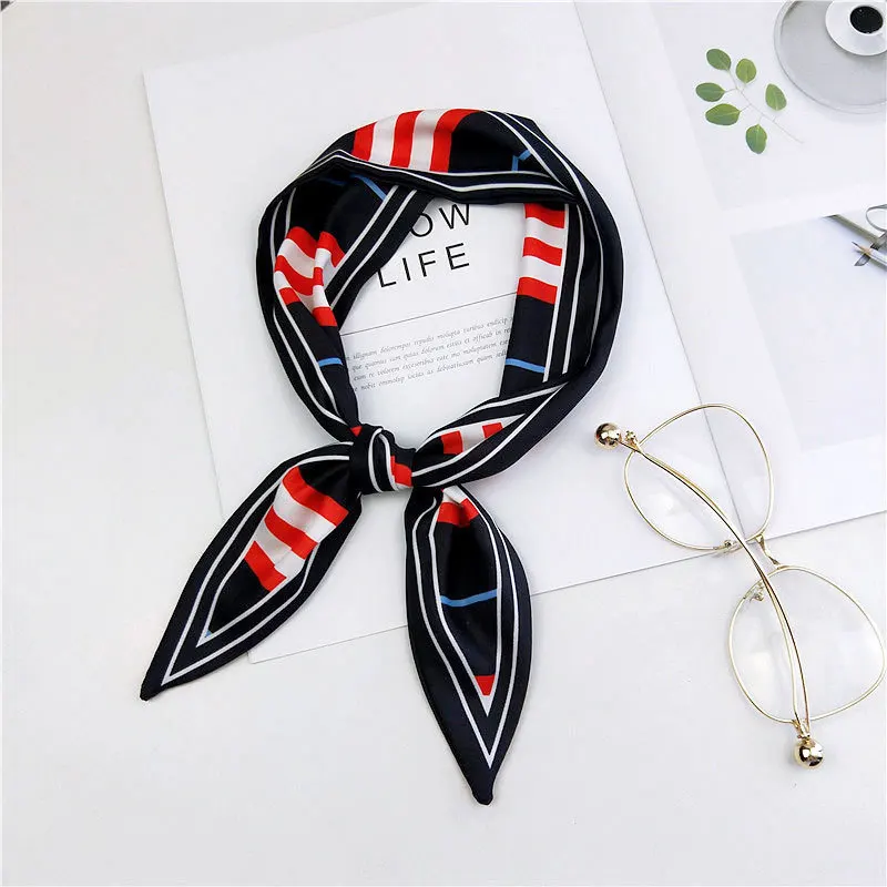 10x87 см Новый маленький квадратный Шелковый Атласный Галстук бабочка для волос