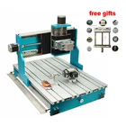 ЧПУ 6040 рамки 3 4 оси линейные направляющие 6040L фрезерный станок с ЧПУ гравер лазерная гравировка фрезерный станок с ЧПУ комплект в алюминиевой раме с мотором