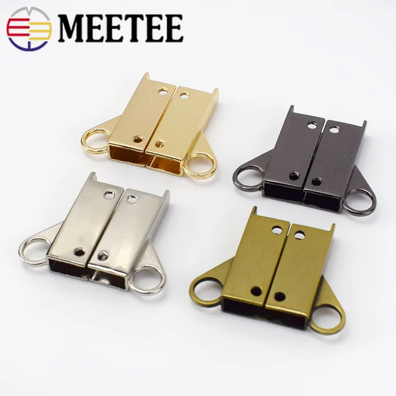 Металлические пряжки для сумки Meetee аксессуары рукоделия кожаные ремесленные 2/5