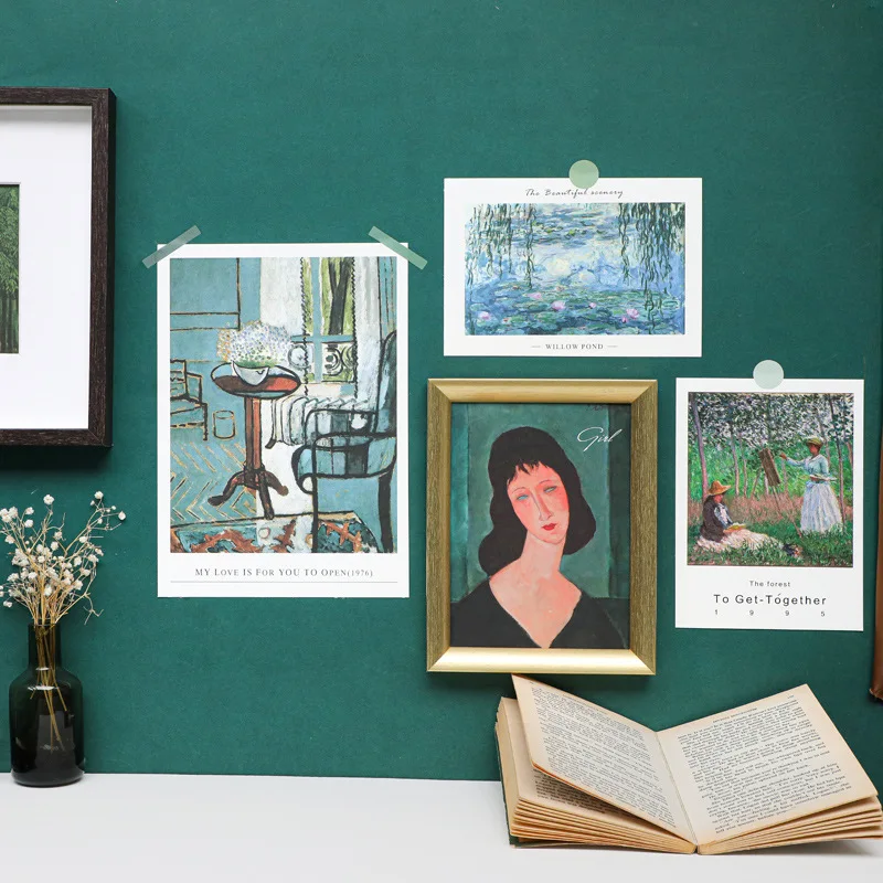 Ins 15 листов художественная ретро картина открытка реквизит для фотосъемки сделай