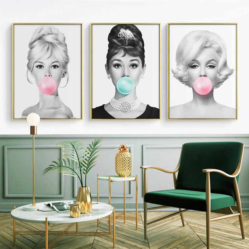 

5D DIY Diamond Painting Portrait Audrey Hepburn Bubble Diamond Mosaic Brigitte Bardot And Marilyn Monroe Cross Stitch Kits Decor