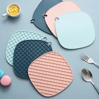 kitchen supplies kitchen table round silicone mat heat resistant coaster multifunctional pads pot holder place mat