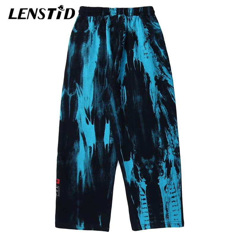 LENSTID High Street Darkness потертые с дырками в Вертикальную Полоску галстуком крашеным