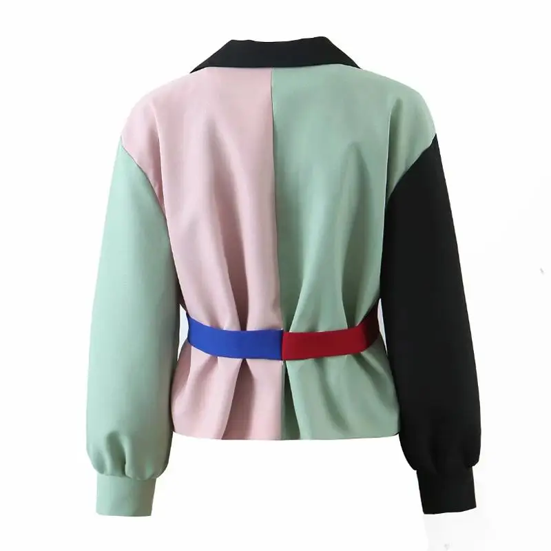 

Blazer women jacket pink coats cropped blazer green jacket 2020 fashion short coat long sleeve blazers korean brown jackets fall