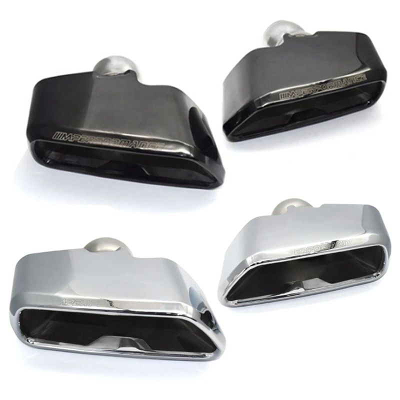 

Pair Modified For BMW 5 series G30 G38 540 530 2018 2019 MP Style Square Car Exhaust Systems Rear Exhaust Tip Muffler Tail Pipe