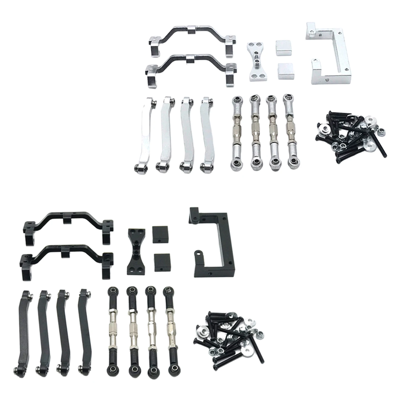 

Обновленные регулируемые тяги для рулевого стержня, комбинированное крепление для MN D90 D91 D96 MN99s 1/12, запчасти для радиоуправляемой модели авт...