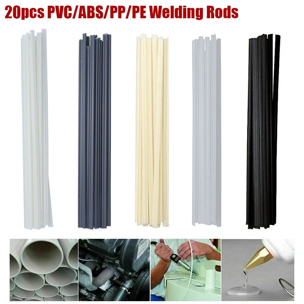 

20/50X пластиковые сварочные стержни ремонт бампера ABS/PP/PVC/PE палочки 200x5x2,5 мм сварочный инструмент паяльные инструменты