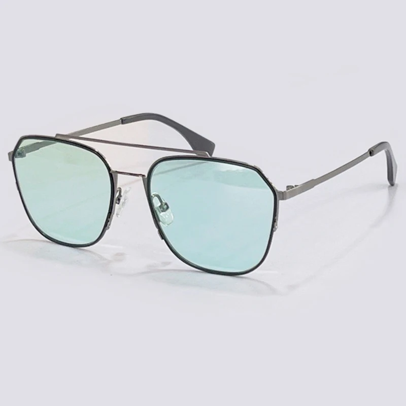 2021 Large Frame Square Sunglasses Women Brand Ligth Color Sun Glasses Male Female Feminino Retro UV400 Lentes De Sol Mujer
