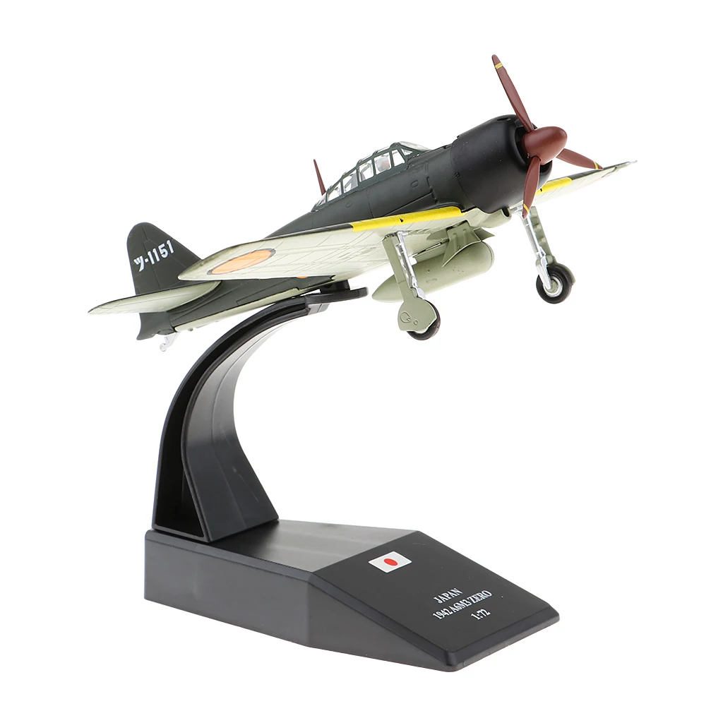 Японский Mitsubishi A6M3 Zero - 1940 1:72 Металлический Литой самолет включает в себя