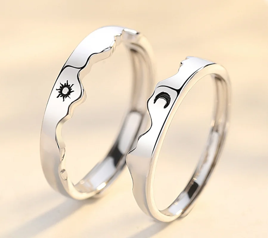 Парные кольца серебряного цвета модные свадебные ювелирные изделия для невесты