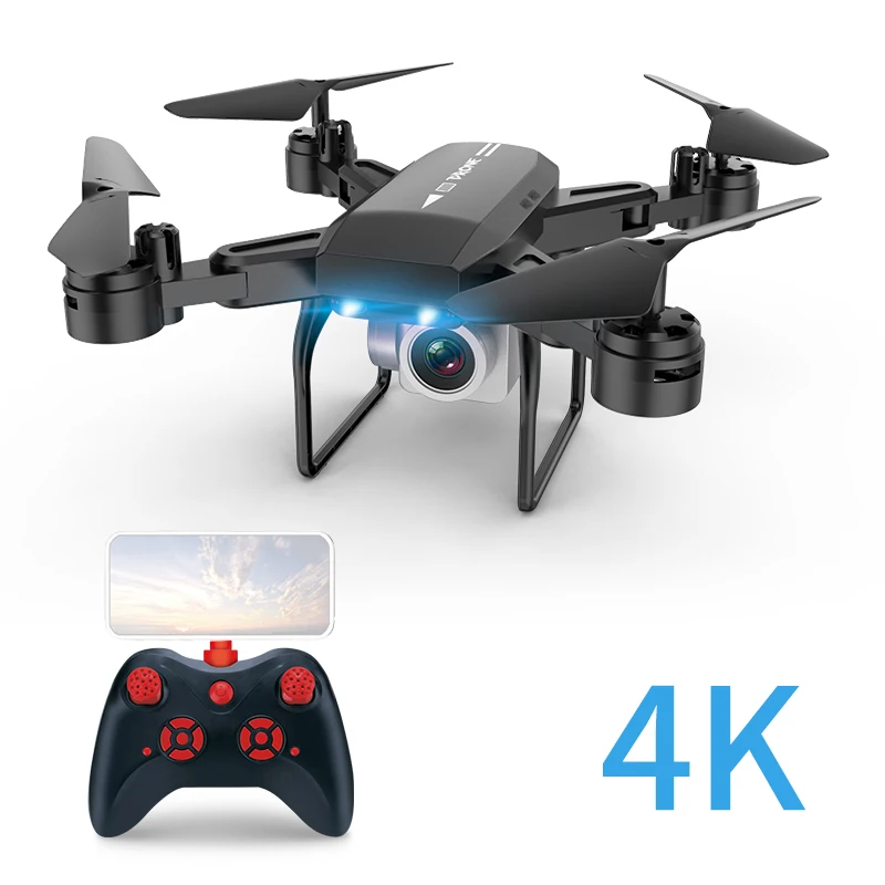 Дрон KY606D FPV RC 4k с камерой 1080 HD для воздушной видеосъемки Квадрокоптер