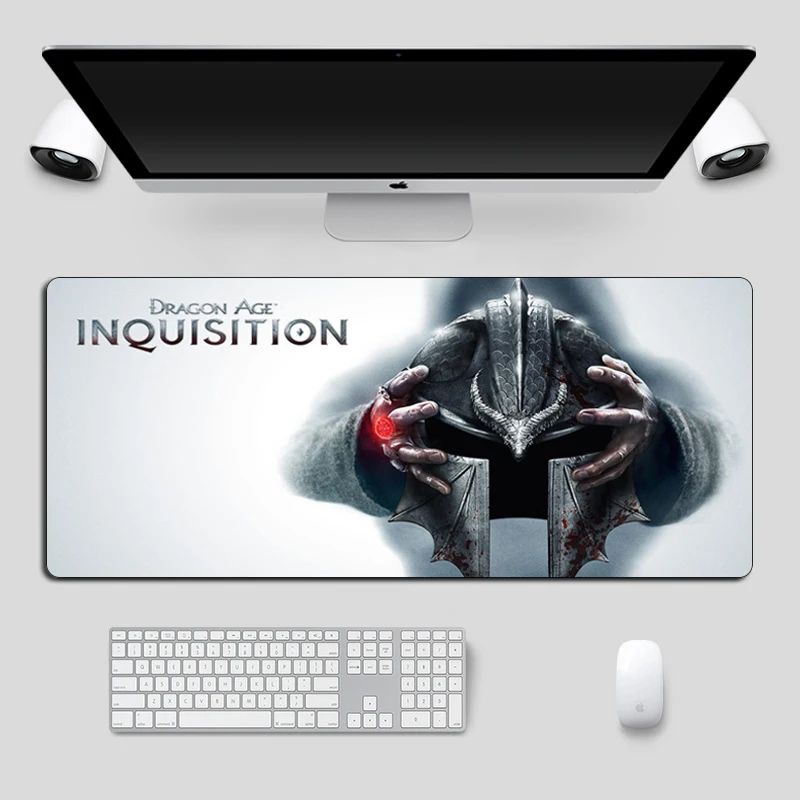 Большой игровой коврик для мыши Dragon Age 2 70x30 см резиновый прочный Настольный
