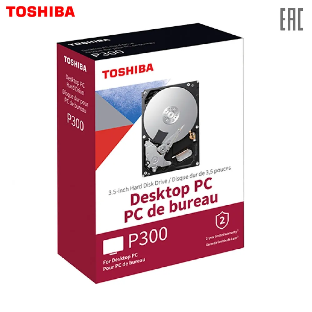 Накопитель на жестком магнитном диске TOSHIBA HDWD260UZSVA/HDKPB00ZMA01 P300 High Performance 6ТБ 3 5&quot 5400RPM