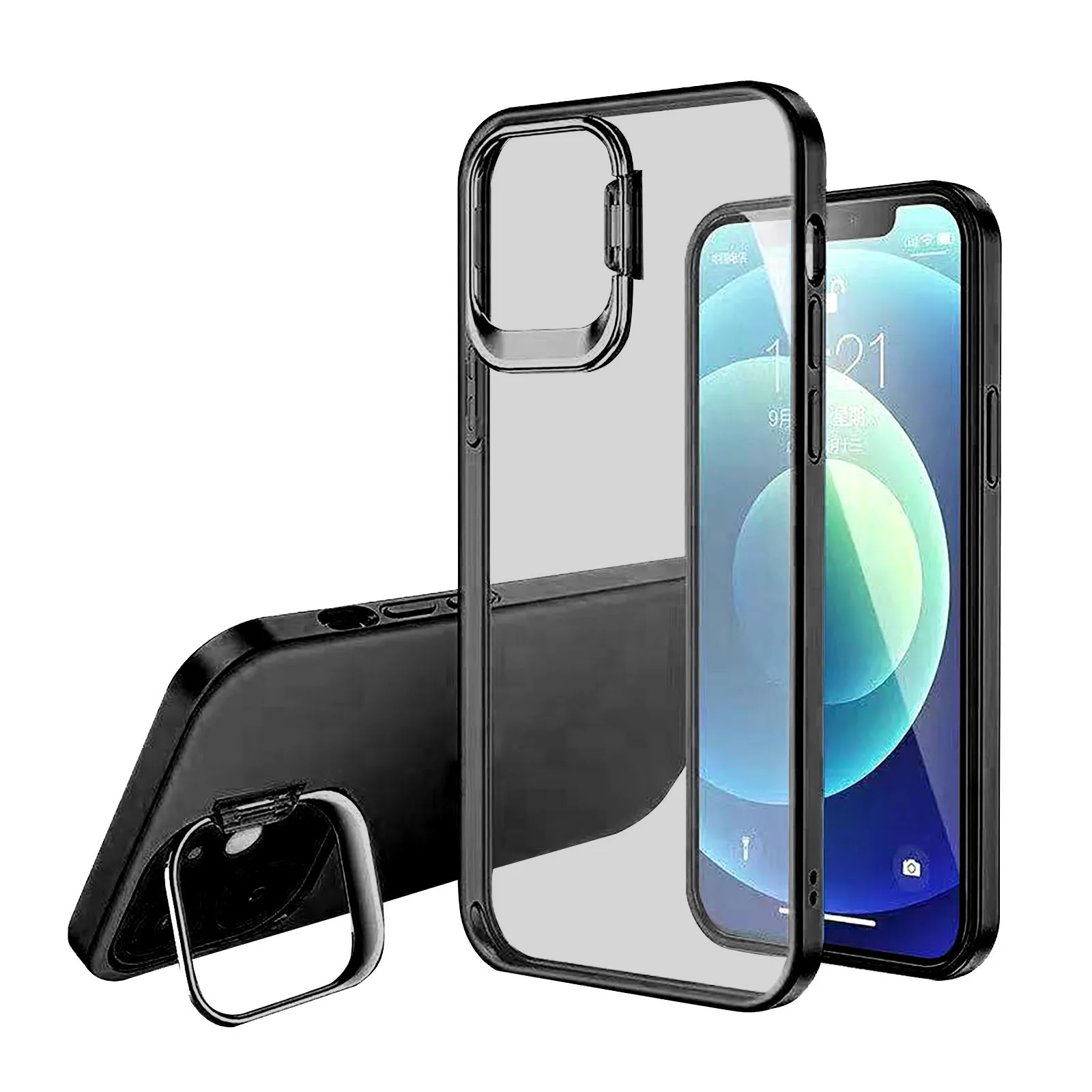 Для Iphone12promax (6 7) чехол для телефона задняя крышка прозрачная защита от ударов при