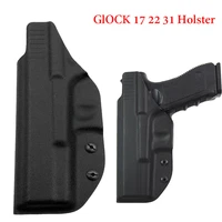 iwb kydex airsoft pistol gun holster glock 17 22 31 gun pouch tactical concealed gun carry case hunting accessories