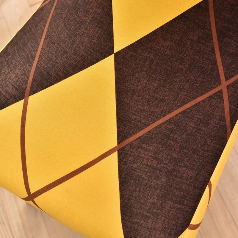 Спандекс печать обеденный стул Чехлы современный Съемный Анти-грязный чехол для