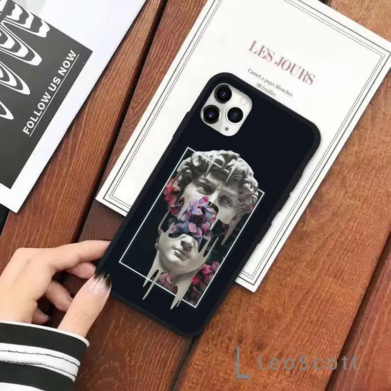 

David Medusa plaster funny art Phone Case for iPhone 11 12 pro XS MAX 8 7 6 6S Plus X 5S SE 2020 XR
