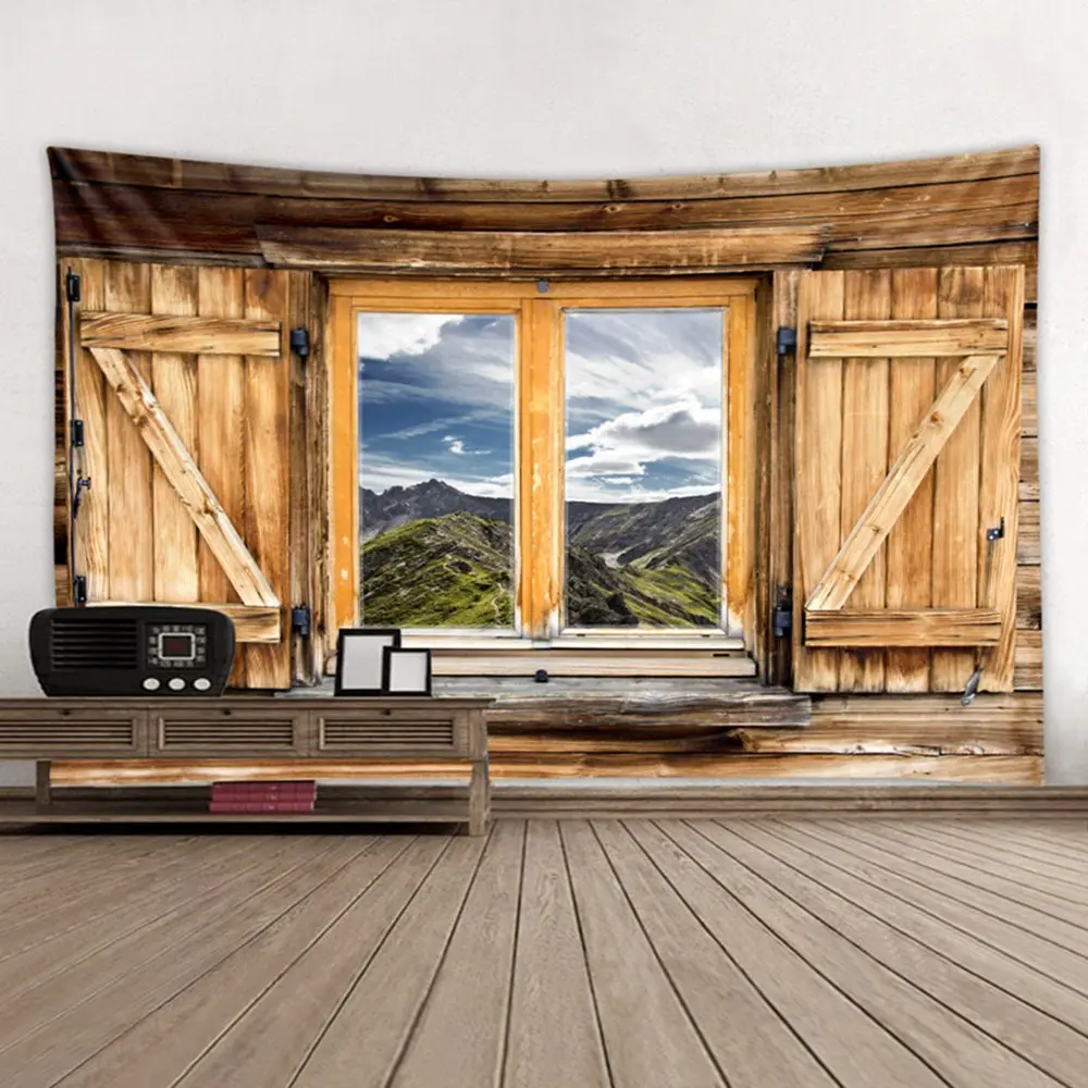 

Деревянный настенный гобелен, Цветной Настенный Гобелен для гостиной, спальни, аксессуары для украшения дома, W 78 x L 59