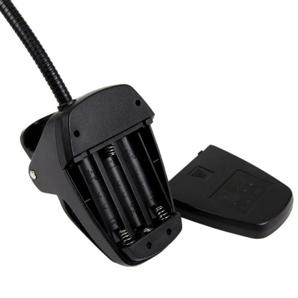 

Orchestra Flexible Black With Adapter Music Stand Bedroom Portable Clip On Reading 9 LEDs Piano Lamp