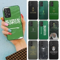 kingdom of saudi arabia flag phone case for samsung galaxy s9 s8 plus s10 5g s21 s30 s20 ultra s10 lite 2020 soft cover