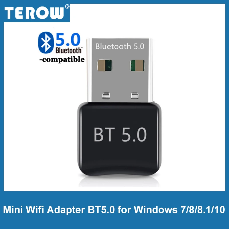 Беспроводной Bluetooth-адаптер TEROW Mini USB BT 5 0 + EDR Rtl8761buv чип USB-ключ для