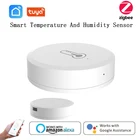 Датчик температуры и влажности Tuya ZigBee3.0, работает от аккумулятора с Alexa Google Assistant и Tuya Zigbee Hub для умного дома