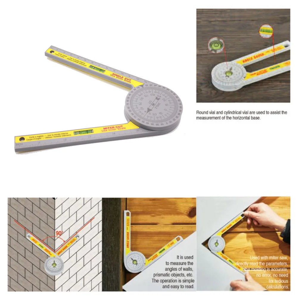 

360 Degree Angle Finder 360 Miter Saw Protractor 190x70mm 7.48x2.76inch 1*