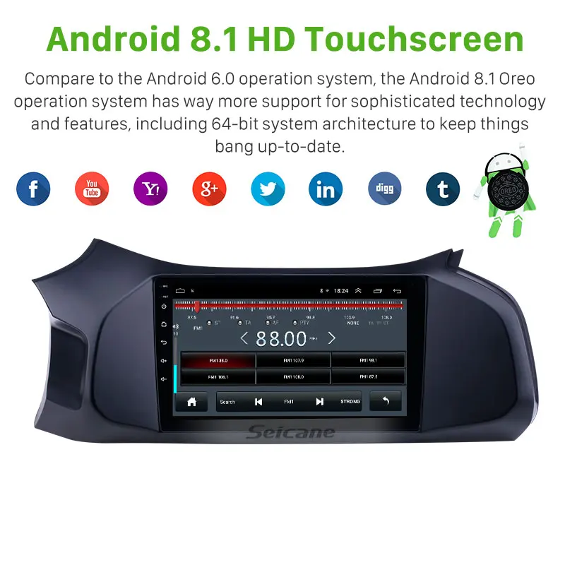 Автомобильный мультимедийный плеер Seicane Android 10 0 9 дюймов GPS навигация для 2012 2013 2019