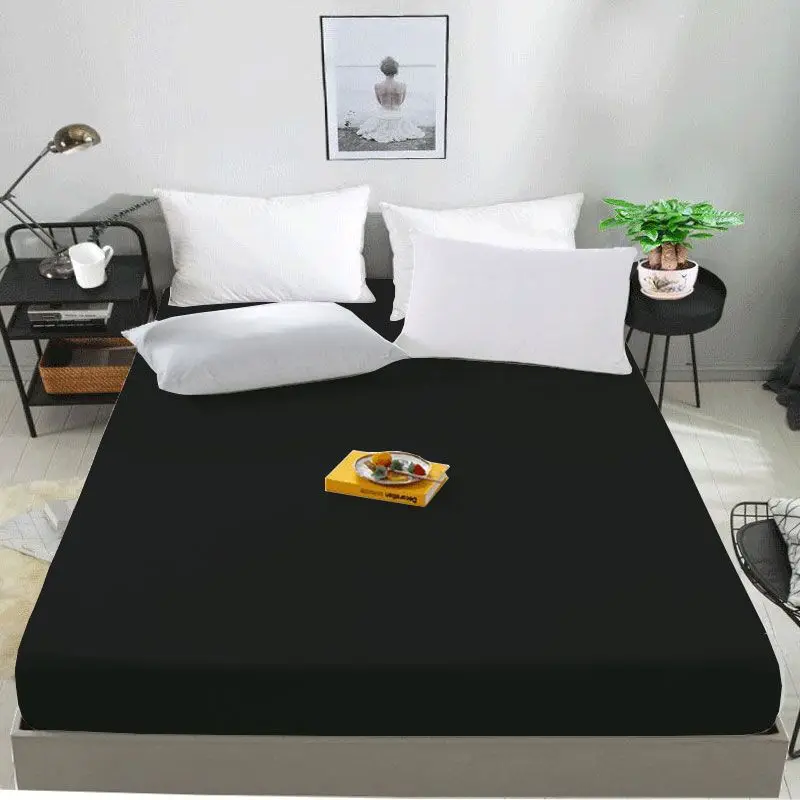 Простыня реактивная из 100% хлопка наматрасник однотонный регулируемый с 4 углами