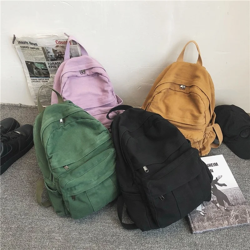 

Cute New Backpack Fashion Casual Women Backpack Canvas Travel School Bag For Teenage Girls Shoulder Bag Mochilas Female Backpack