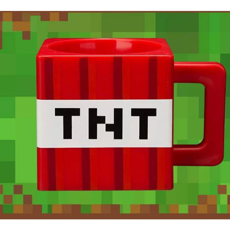 

Minecrafted Arrival My World Lawn Cup Funny Plastic Creeper TNT Water Drinking Cups Creative Mug Tea Coffee Cup Kids Adults Gift