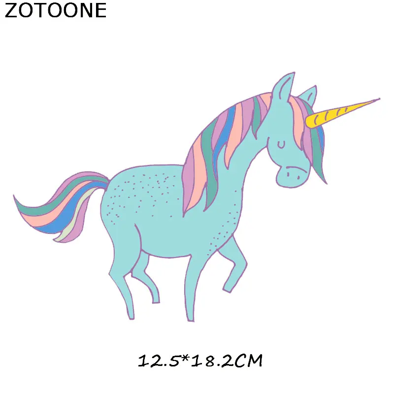 ZT0168 ZOTOONE мультфильм животных набор патчей железа на передачи Единорог панда кошка нашивки с совой для детской одежды Аппликации, наклейки на одежду - Цвет: ZT0168