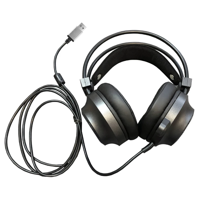 ZOP Игровые наушники 7 1 объемный звук Игровая гарнитура с микрофоном/светодиодный