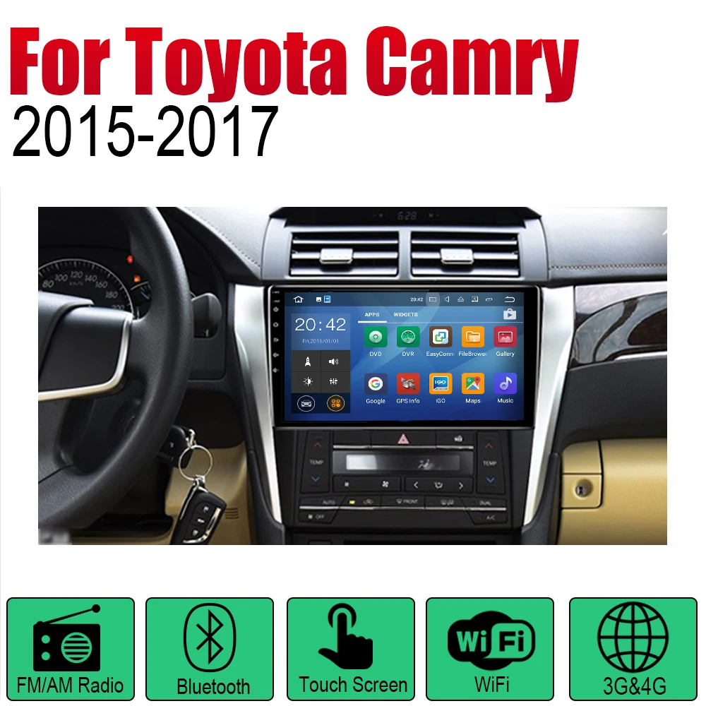 Автомагнитола с GPS-навигацией для Toyota Camry 2015 2016 2017 мультимедийная система Android