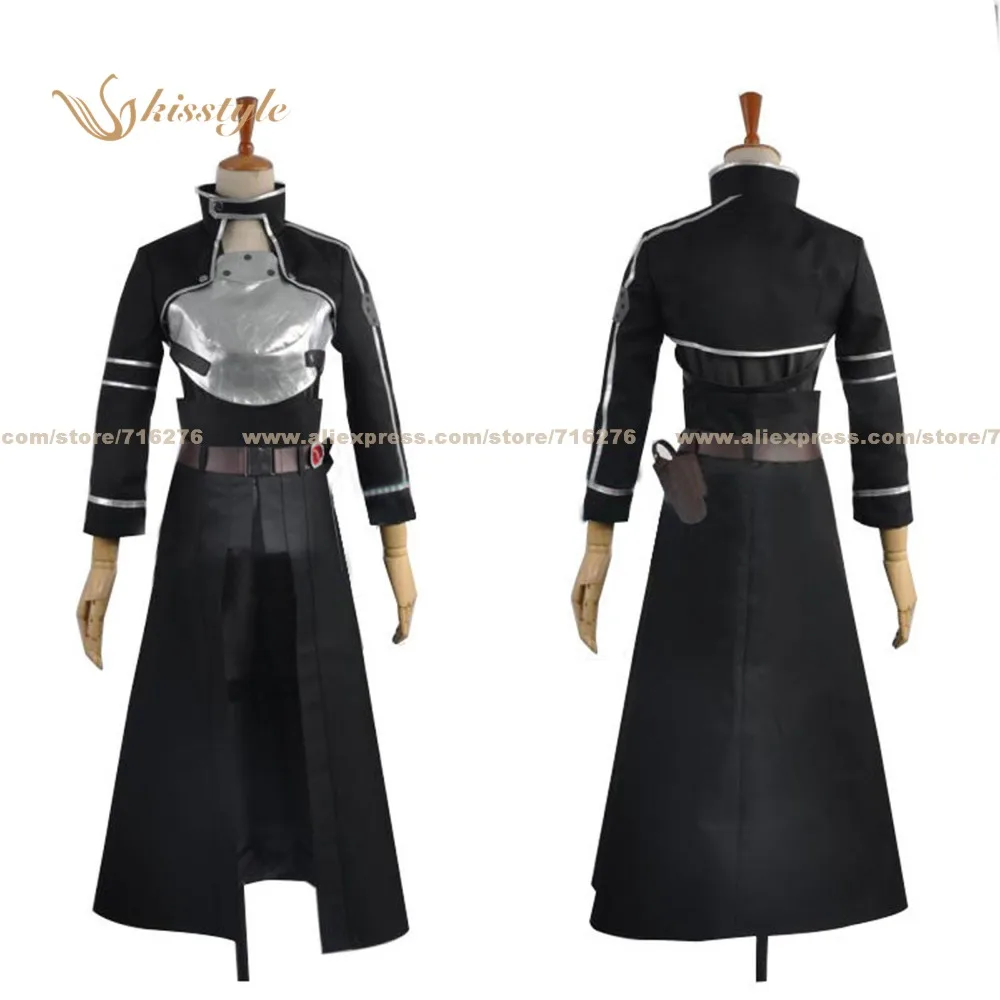 

Anime Sword Art Online II SAO Phantom Bullet Kirito Kazuto Kirigaya Uniform COS Cosplay Costume,Customized Accepted