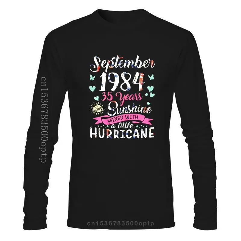 

Womens September Girls 1984 T Shirt 35 Years Old Awesome Since 1984 Size S-3Xl Street Tee Shirt