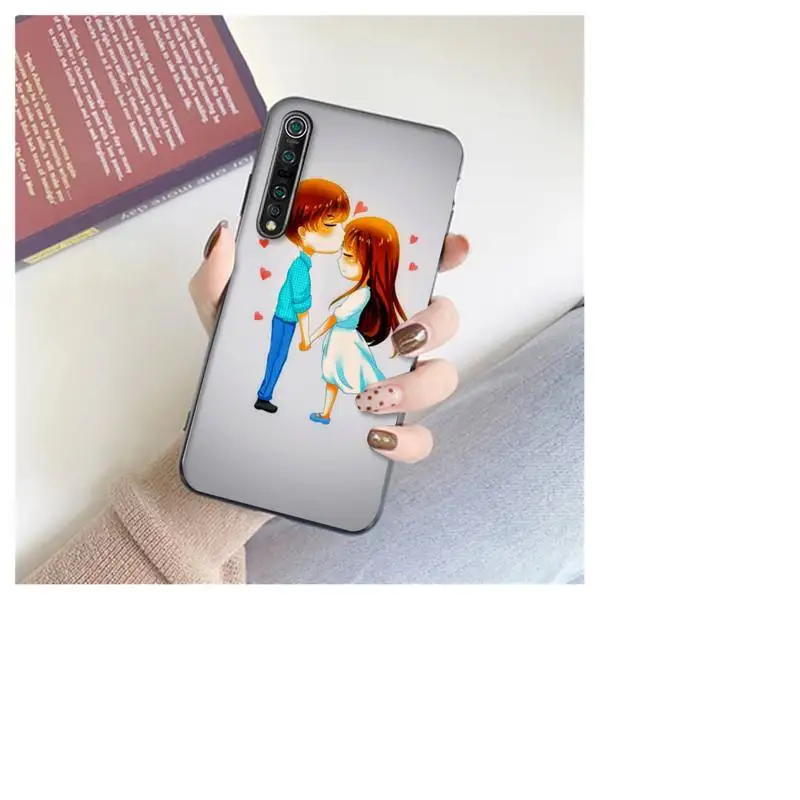 

LJHYDFCNB Lovely Couple Phone Case For Xiaomi 8 9 Se 10 10pro Note 2 3 10 MIX2 S MAX2 3 F1 5X