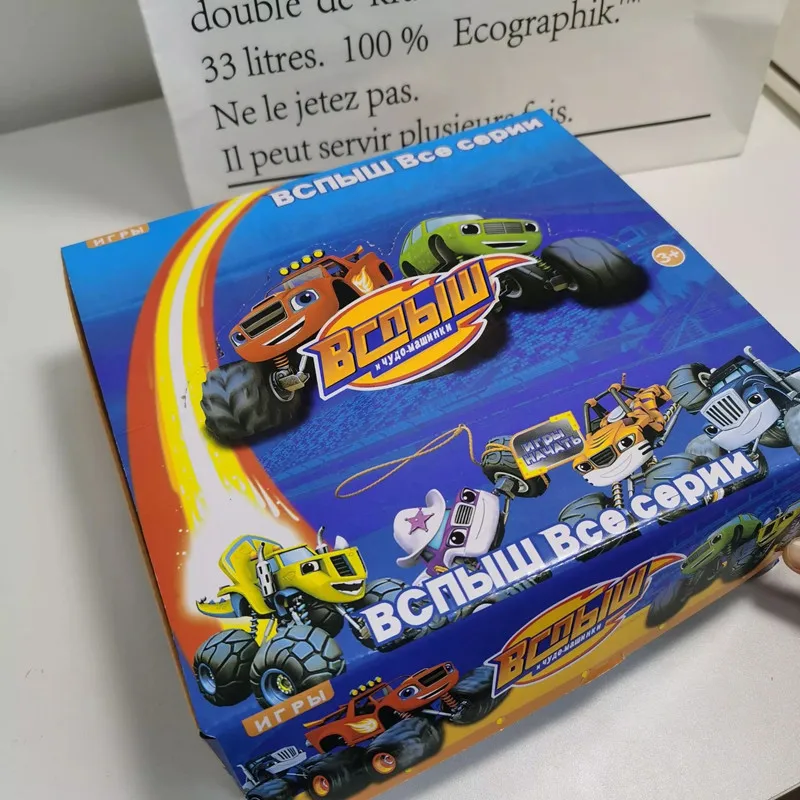 

6pcs/set Blaze Car toys Crusher Truck Vehicles Figure Blazed Toys For Children Kids Birthday Gifts With Box