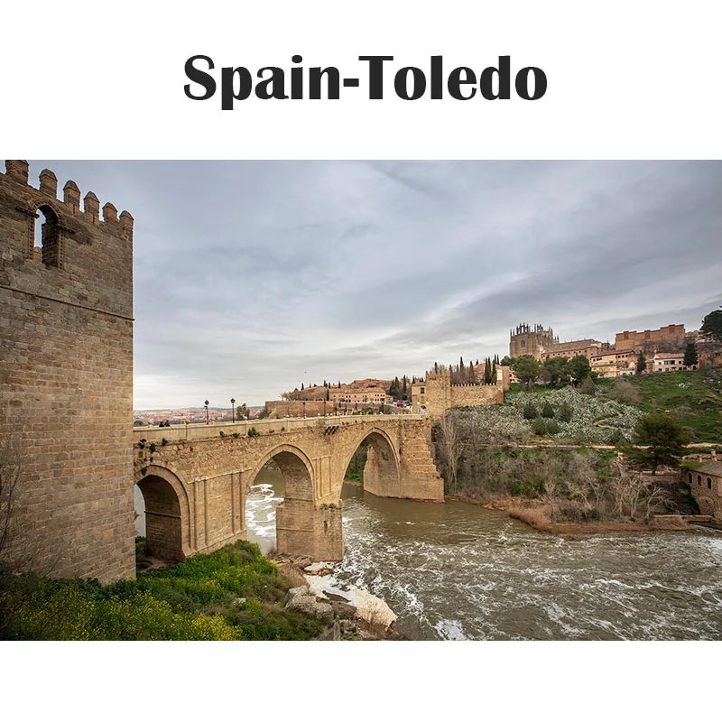 Испания-Толедо деревянные головоломки 1500 частей взрослые дети пейзаж Обучающие