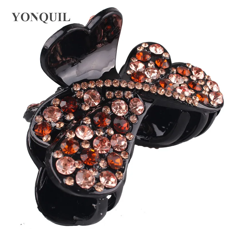 

Красочные Стразы заколки для волос модные Кристальные заколки для волос женские блестящие заколки для волос с бантом заколки для волос для ...